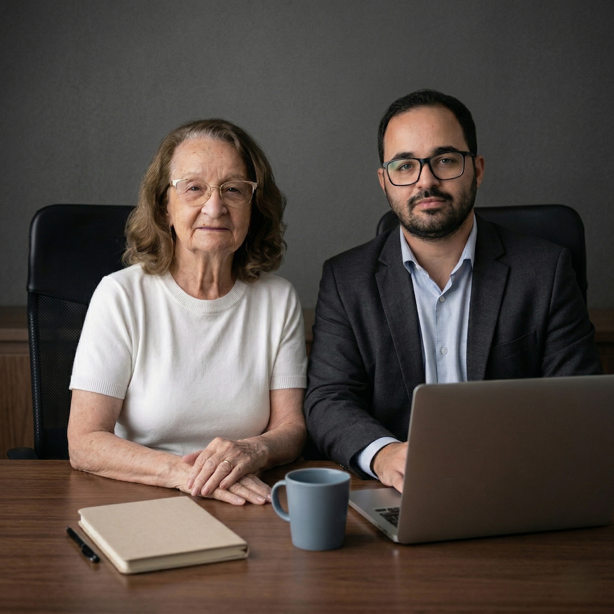 Dona Nilde e Daniel Ruas